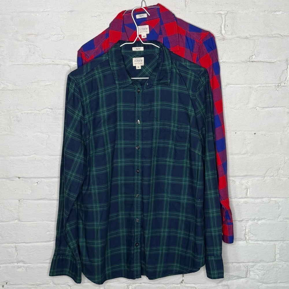 TWO J. Crew Shirts M